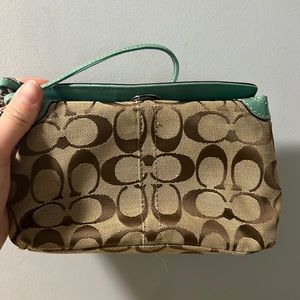 Coach Turn-lock Wristlet
